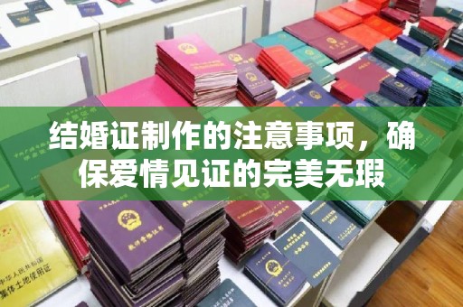 襄城结婚证制作的注意事项，确保爱情见证的完美无瑕