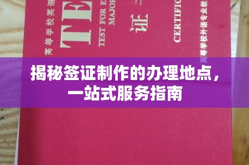 襄城揭秘签证制作的办理地点，一站式服务指南